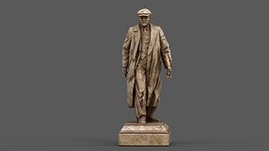 3D Vladimir Lenin statue model