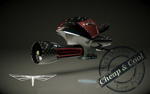 3d hover bike model