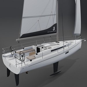 3D Beneteau First 36  Luxury 3D Yacht 3D model model