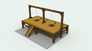 Low Poly Gallows Three