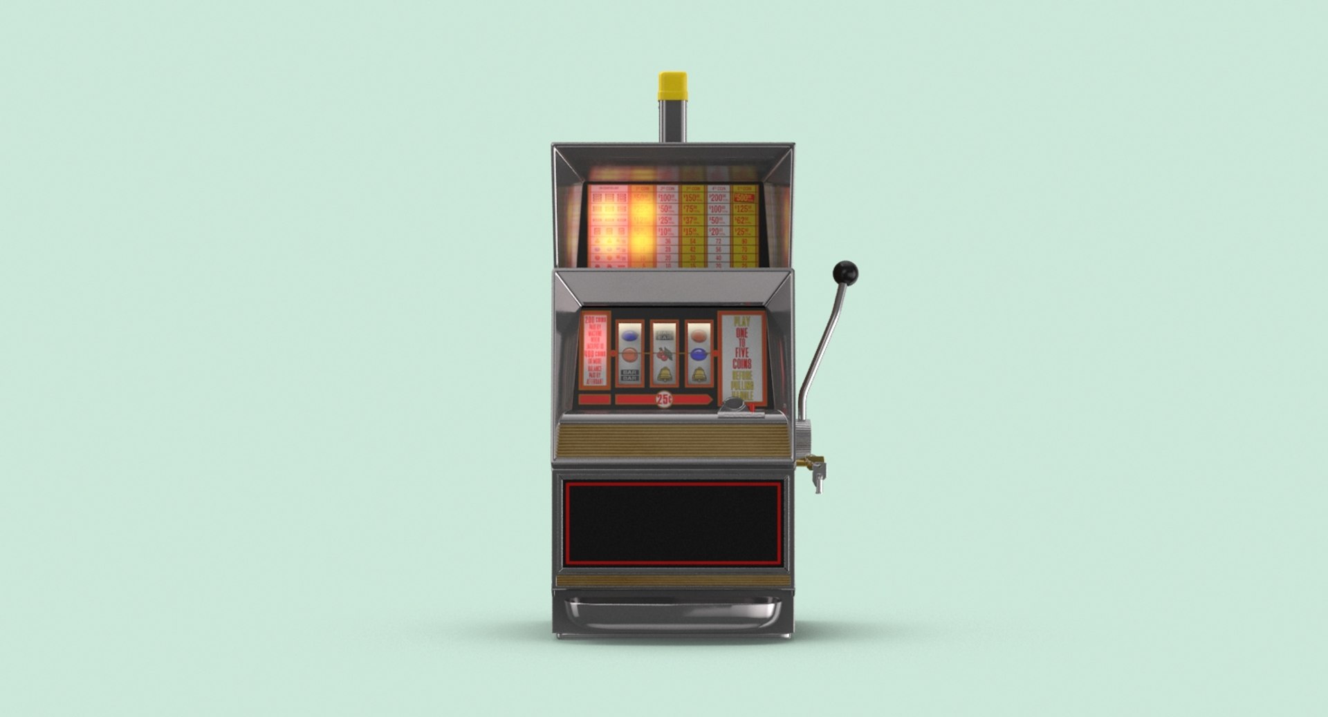 3D classic slot machine - https://p.turbosquid.com/ts-thumb/40/XTOWUp/c7GkDOvE/slot_machine_productshot_0005/jpg/1535499018/1920x1080/fit_q87/3ebf6bbeef0fd4d753bdcab306ec9a53643e45cb/slot_machine_productshot_0005.jpg