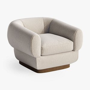 baker obi lounge chair 3D