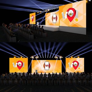 Stage truss meeting hall event T station show concert