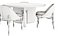 Sendai Chairs and Italo Table 3D model