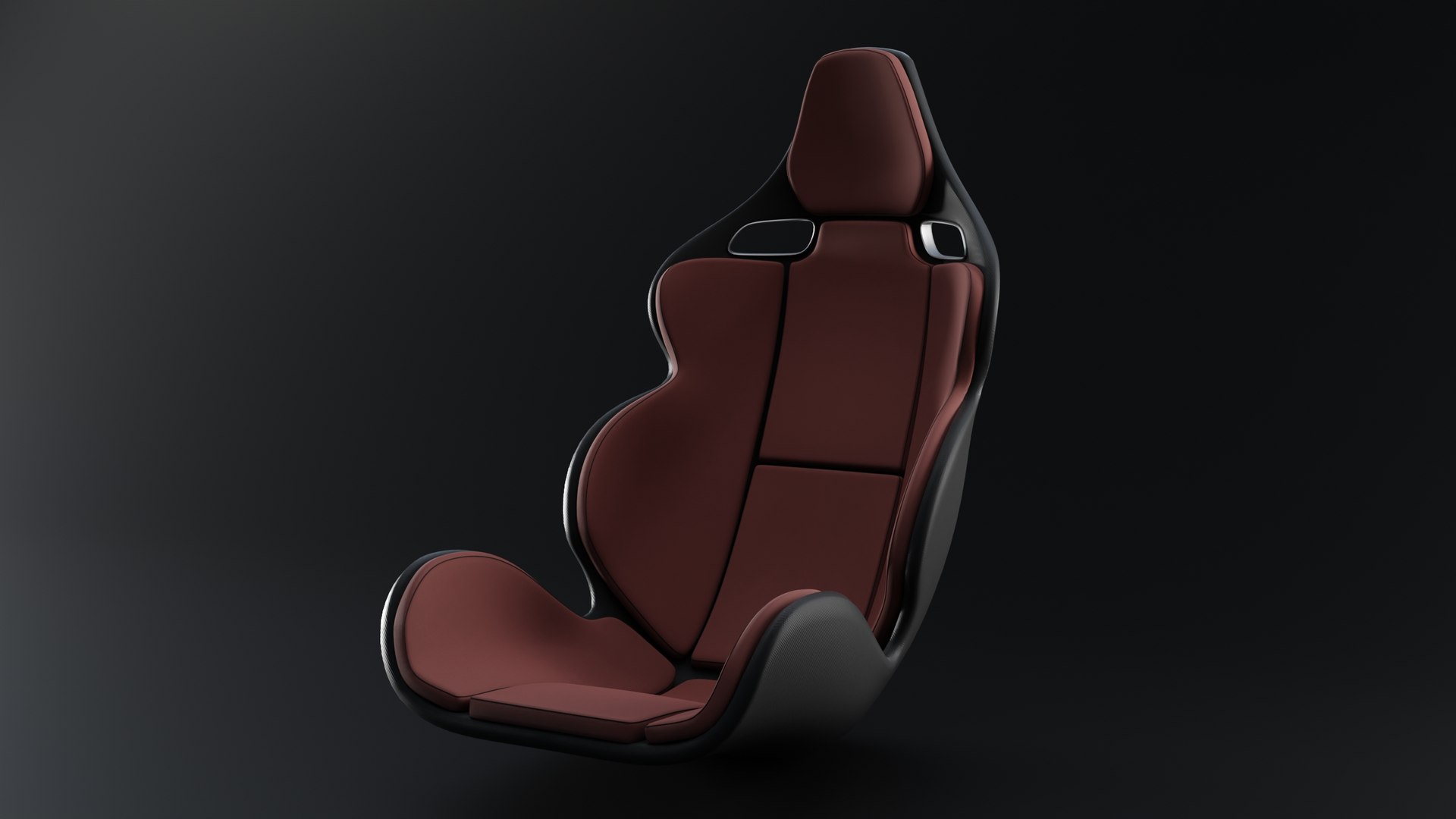 3D model Sport car seat with belt holes TurboSquid 2113404
