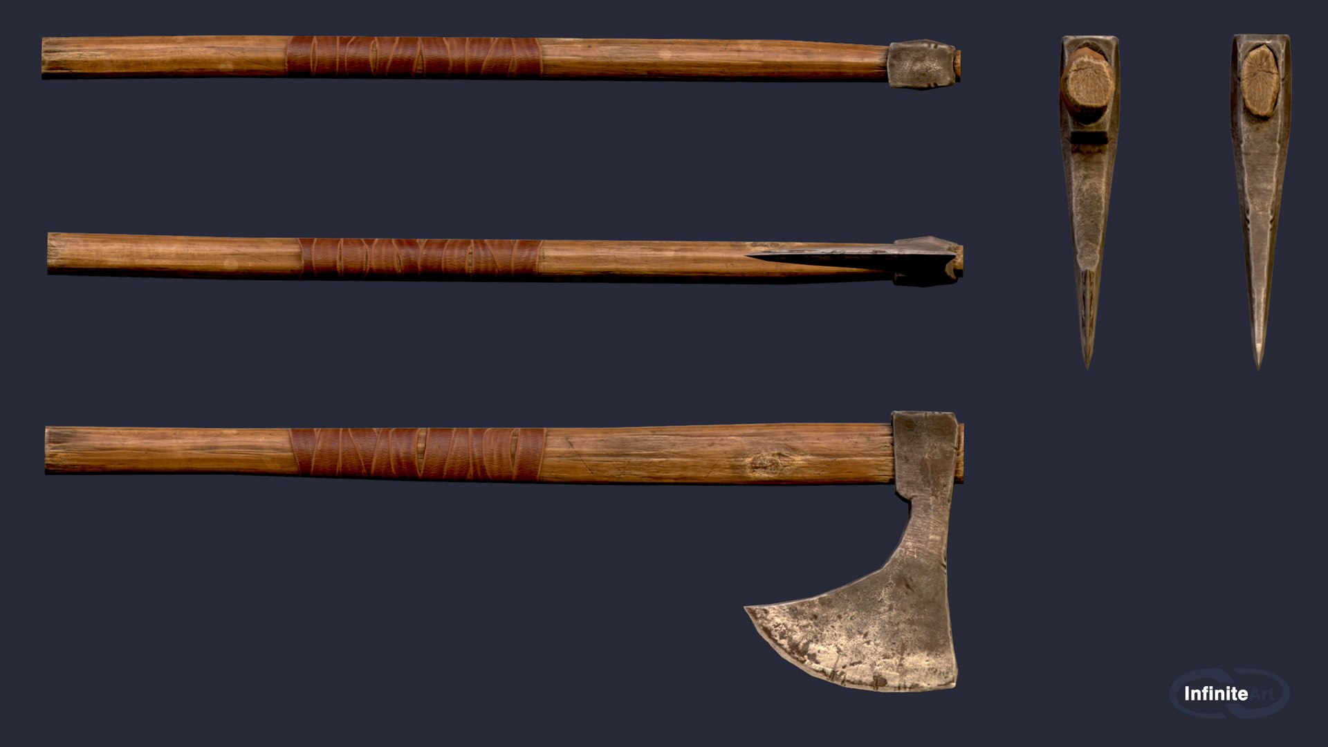 Axe 3D https://p.turbosquid.com/ts-thumb/40/lbuDXU/d7/4/jpg/1649659016/1920x1080/fit_q87/684a7d40cb9c7a53e55f202999aa835797c44d88/4.jpg