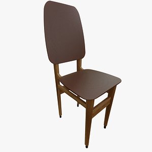 chair vintage wooden 3D model