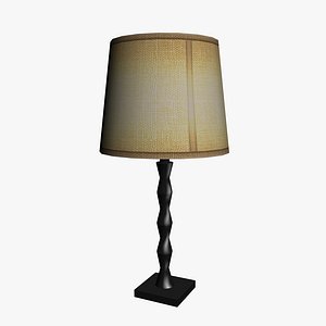 FAUX BAMBOO LAMP AO 3D model