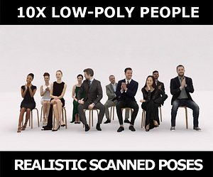 scanned people casual 3D model