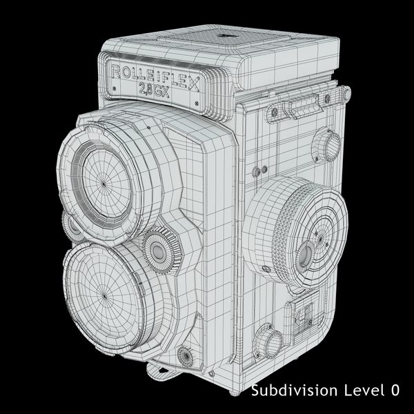 rolleiflex camera obj