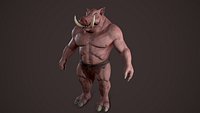 Big Boar low-poly