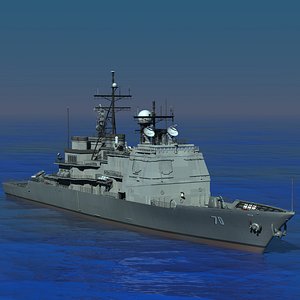 aegis navy ship cg-70 3d model