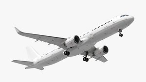 A321neo Generic White 3D