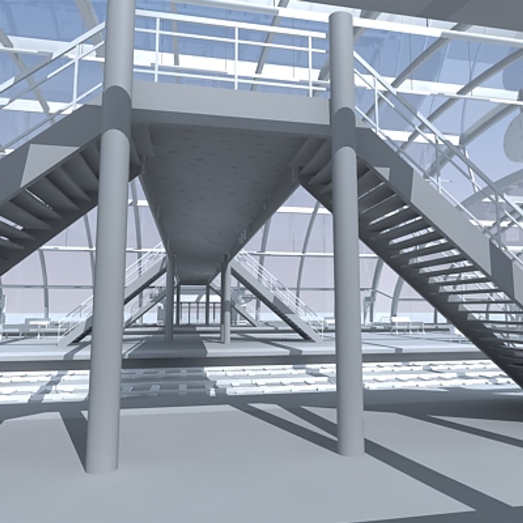 3d Model Train Station