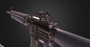 m16a4 rigged 3D