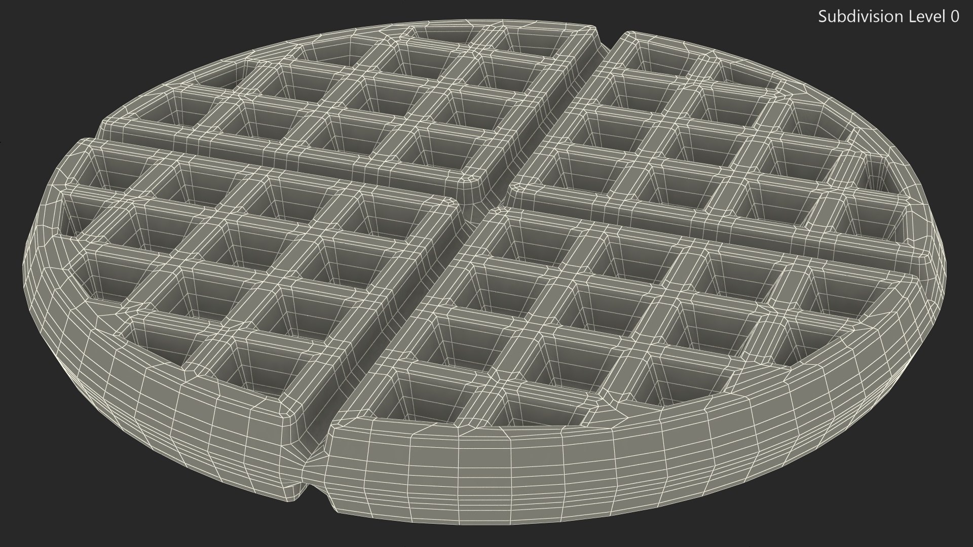 3D Round Waffle https://p.turbosquid.com/ts-thumb/41/5RDqij/Sn/roundwaffle3dmodel013/jpg/1674596098/1920x1080/fit_q87/3ca335cf2e7ae6d37e740426e84665958c7c590f/roundwaffle3dmodel013.jpg