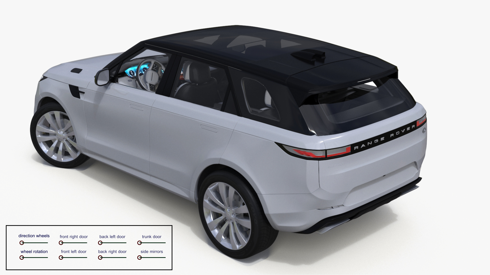 Range Rover Sport SUV Light Grey Rigged Model - TurboSquid 2382774