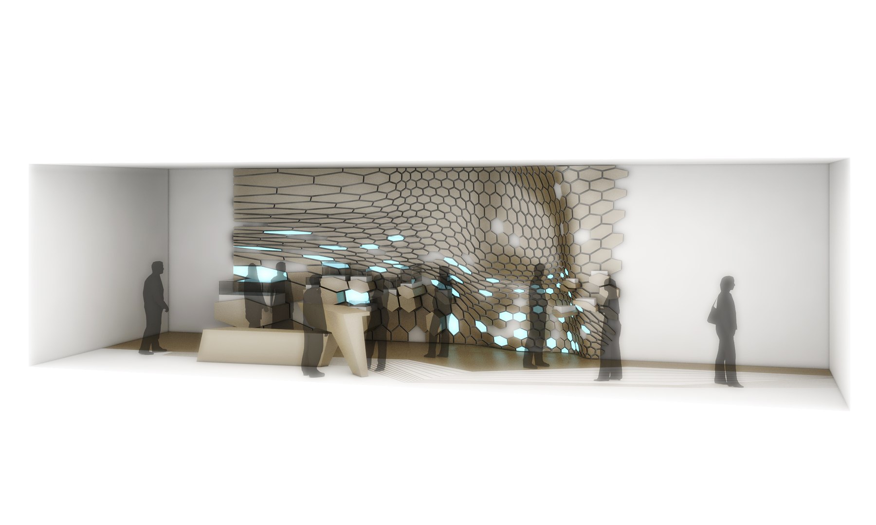 Concept Shop Hexagons Display Model - TurboSquid 1711961