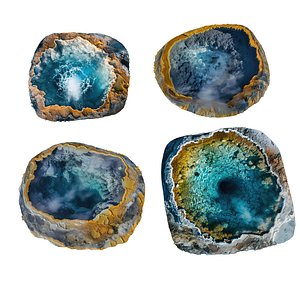 Water geysers Pack 4 3D