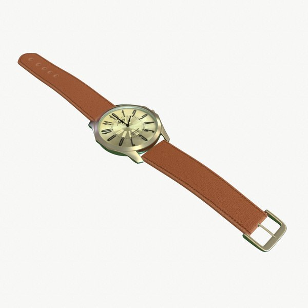 3D Luch leather watch