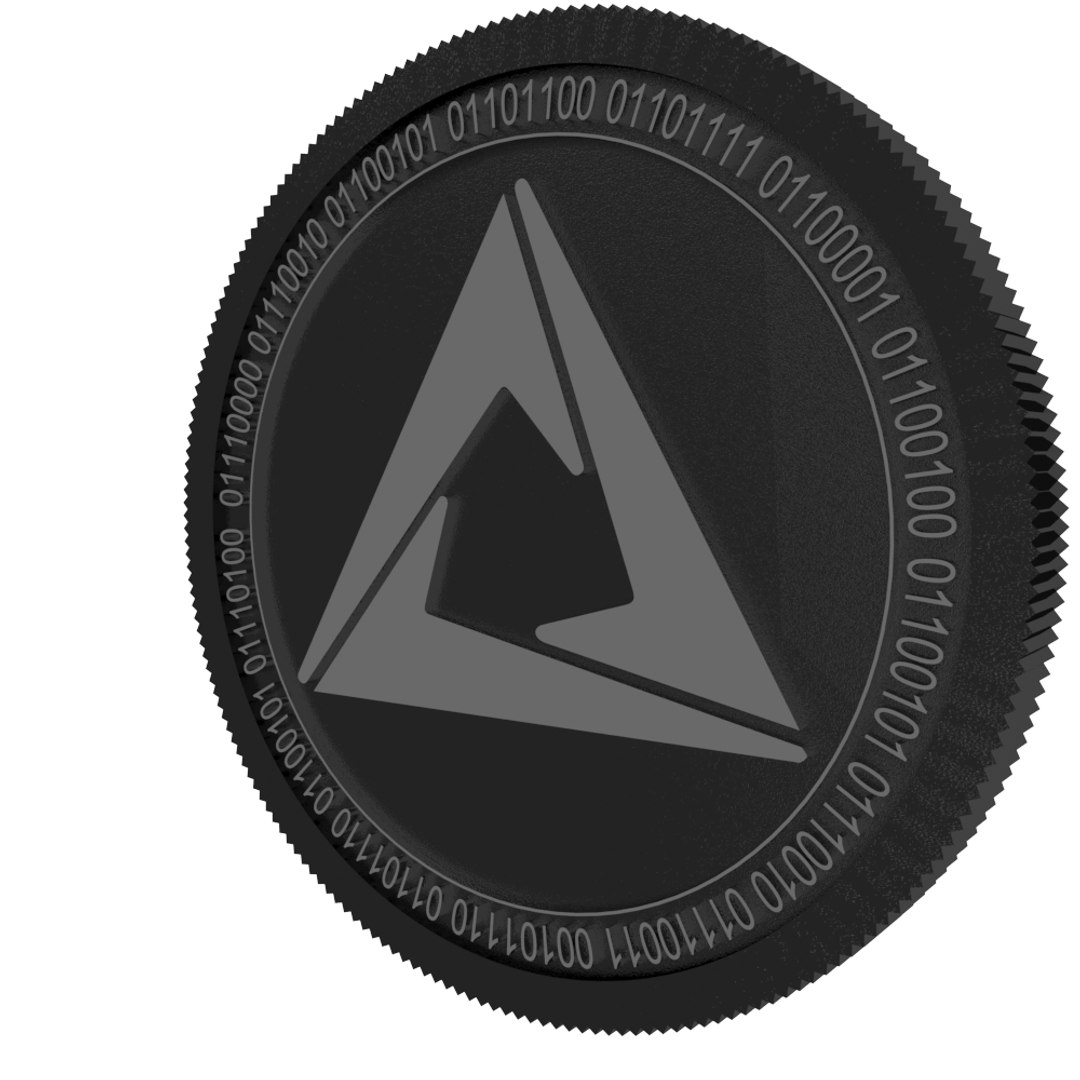 Cortex Black Coin Model - TurboSquid 1457705