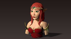 blood elf bust 3D model