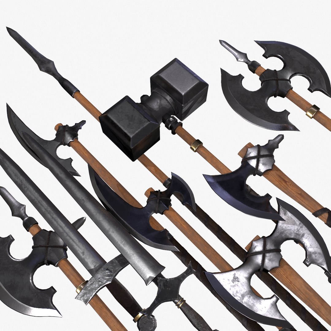 Nordic Weapons Pack 3D Model - TurboSquid 1900666