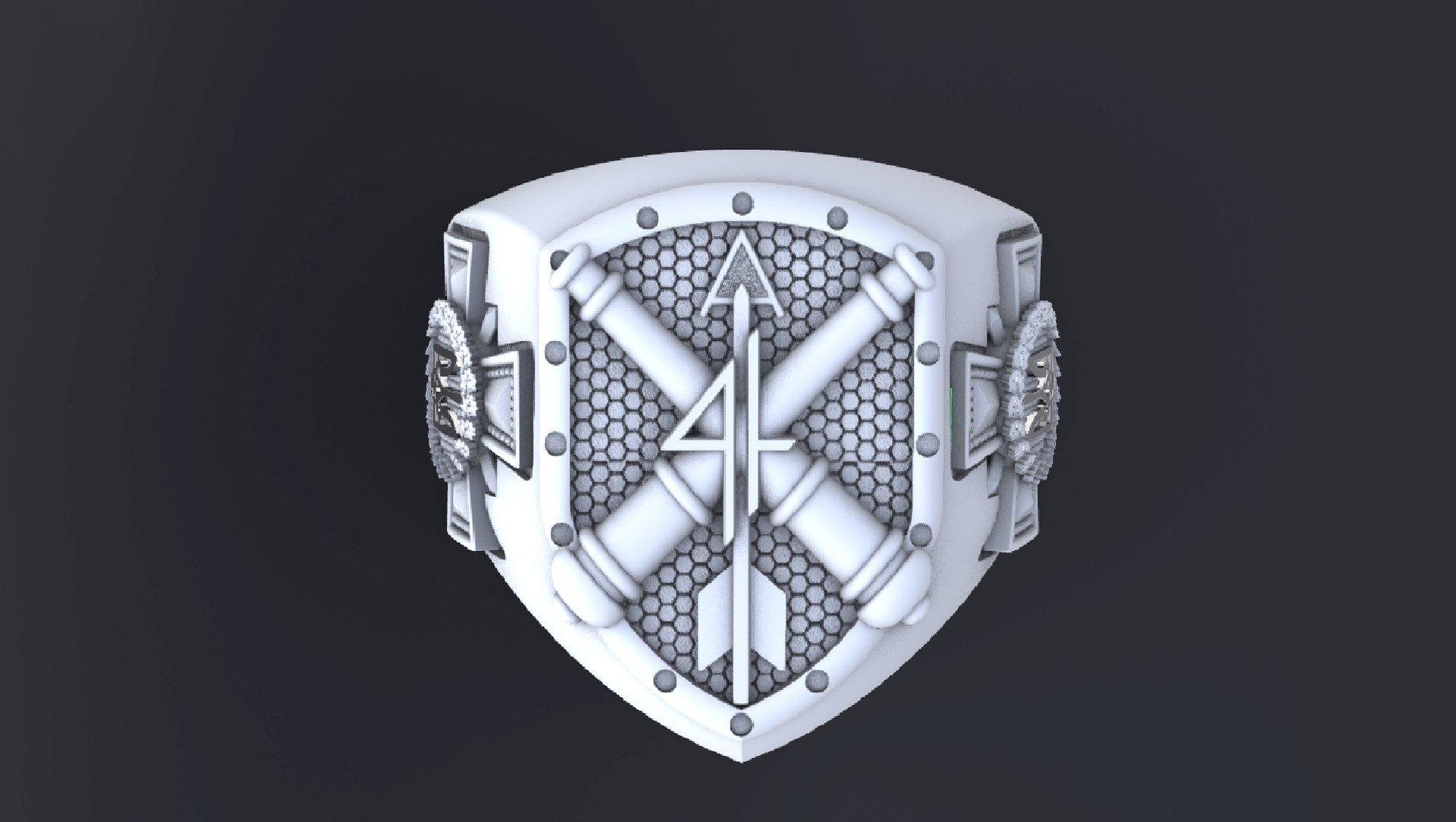 Ring With Symbols Of The Army Of Ukraine 3D Print Model Or Cnc Model 3D ...