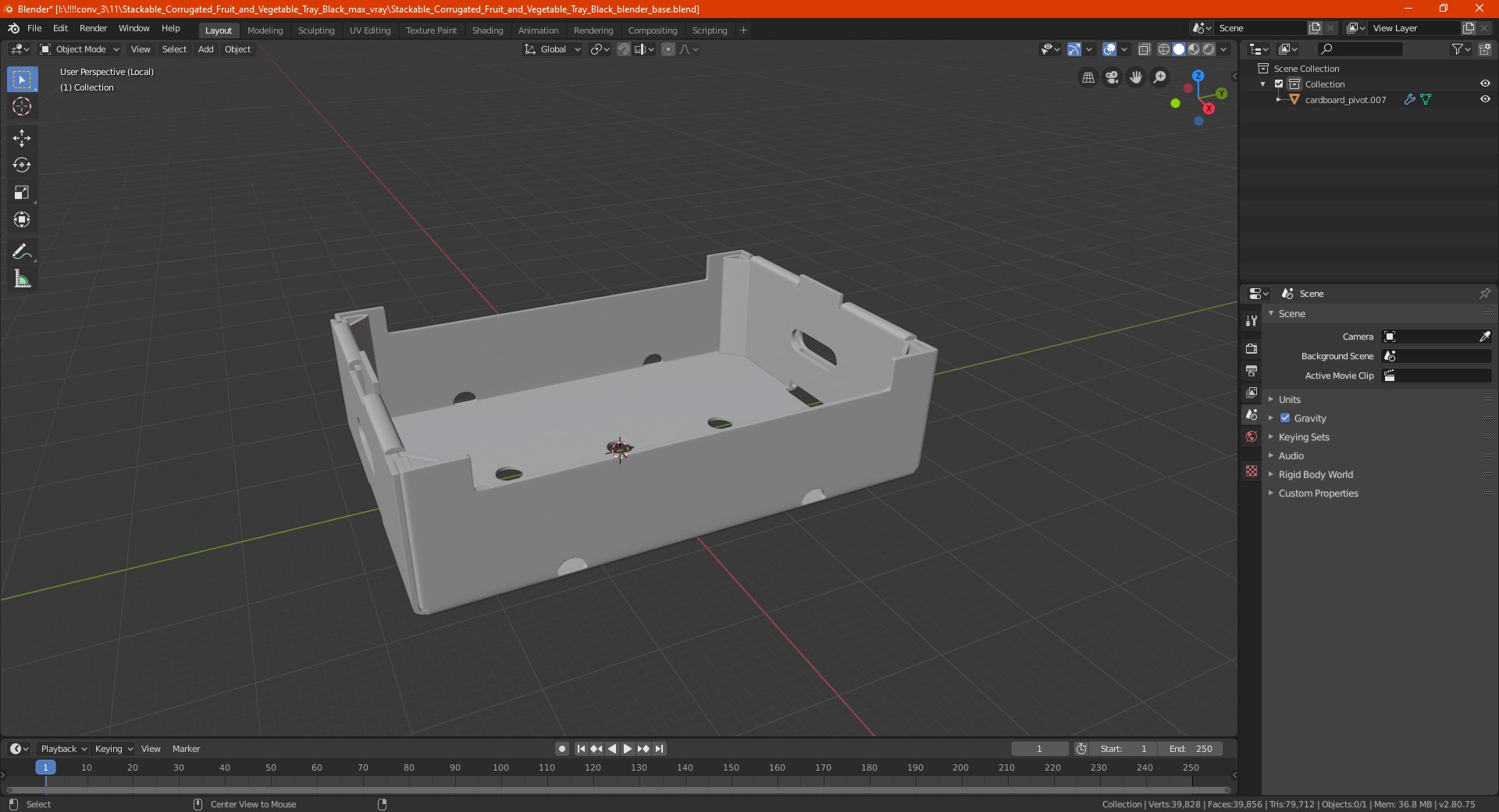 Stackable Corrugated Fruit and Vegetable Tray 3D https://p.turbosquid.com/ts-thumb/41/XSDkg9/cv/stackablecorrugatedfruitandvegetabletraymb3dmodel022/jpg/1631757083/1920x1080/fit_q87/fd46b8541686f3bdafafd08d5bb044b4524e42e4/stackablecorrugatedfruitandvegetabletraymb3dmodel022.jpg