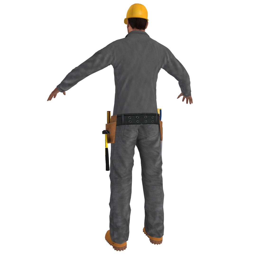 worker man 3d model