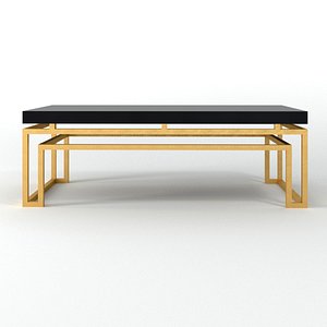 3D serendipity rectangle cocktail table