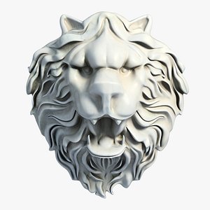 3dsmax lion head sculpture 2