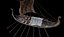 3D model drakkar viking ship
