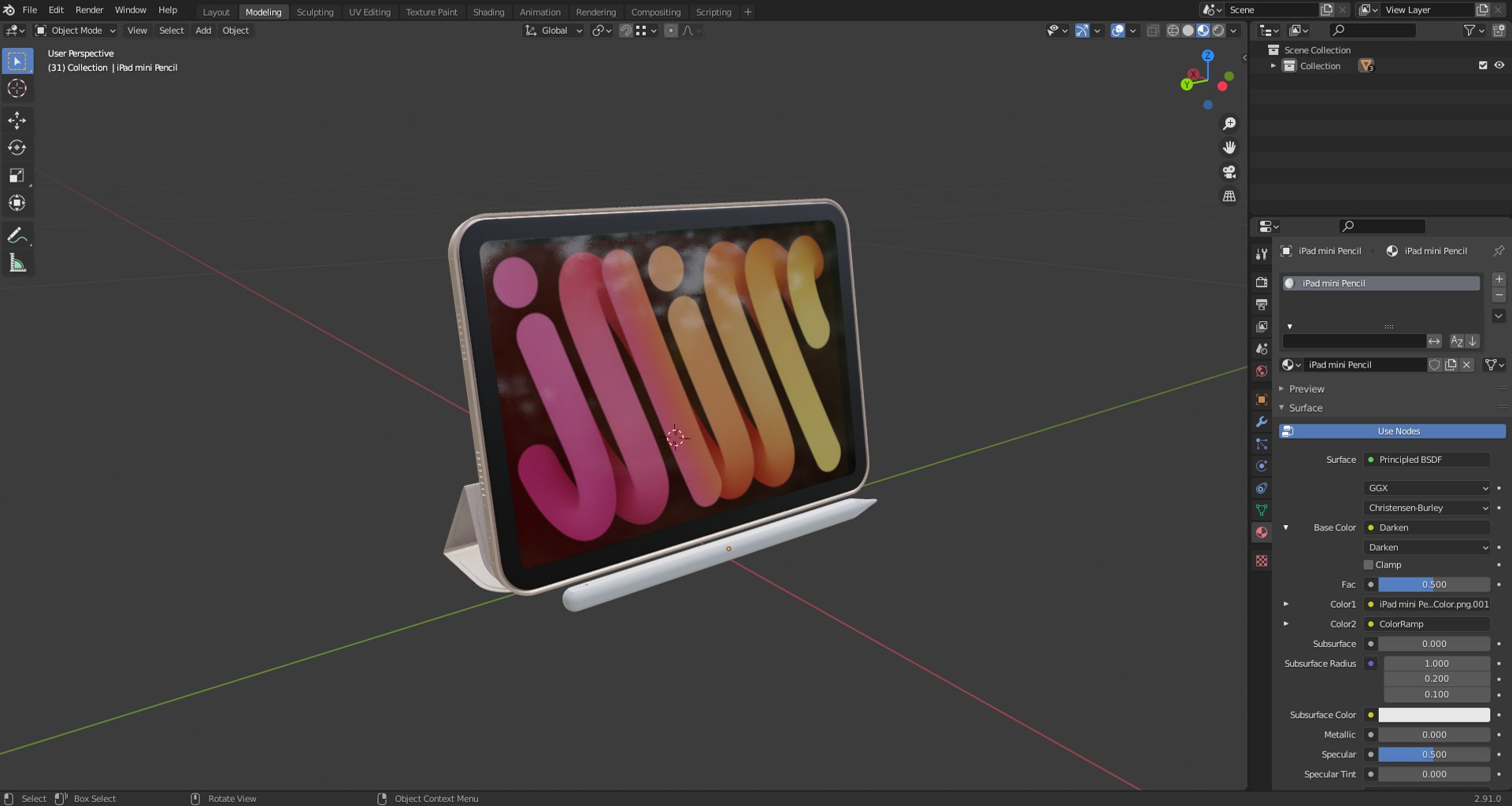 iPad mini 2021 Pink With Apple Pencil and Smart Case 3D model https://p.turbosquid.com/ts-thumb/41/jCwDJN/Oy/screenshot_19/png/1651225419/1920x1080/fit_q87/8dc60630a46d3847a26eb05a818a7d5208502b9c/screenshot_19.jpg