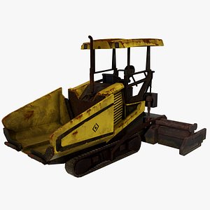3D model asphalt paver