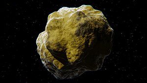 Realistic Procedural Asteroid - Space Rock 3D Model