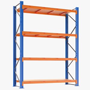 3D Detailed Warehouse Rack