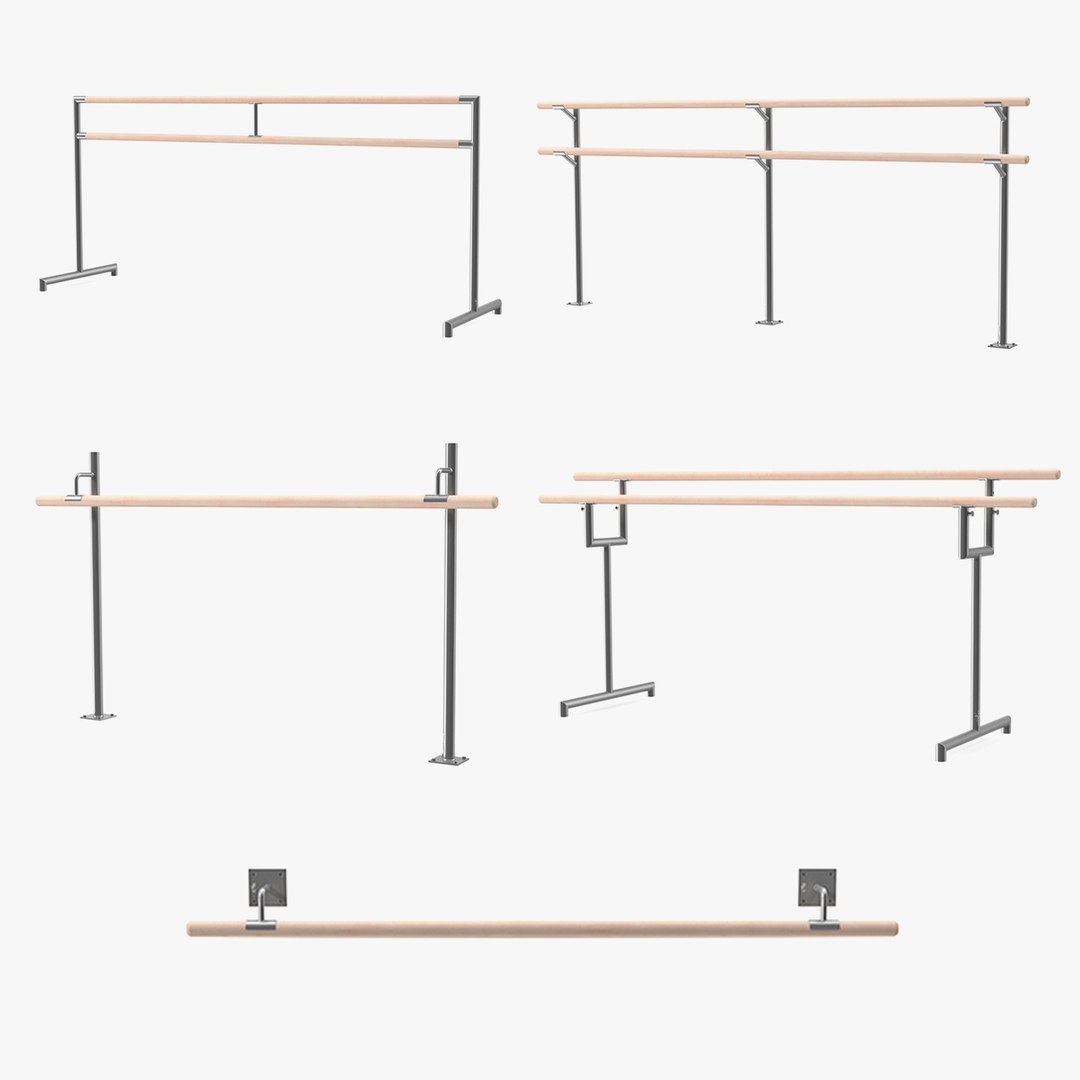 Ballet Barres Collection 3 3D model preview