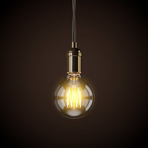 Vintage Light Bulb C4D