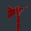 3d tomahawk axe model