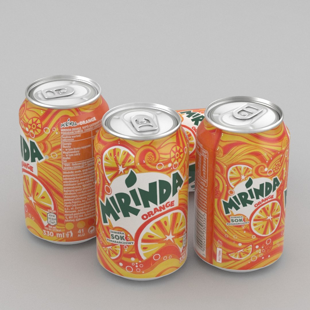 飲料缶ミリンダ330ml 20173Dモデル - TurboSquid 1141748