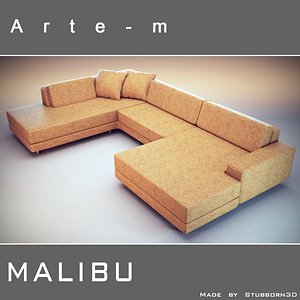 sofa malibu 3d model