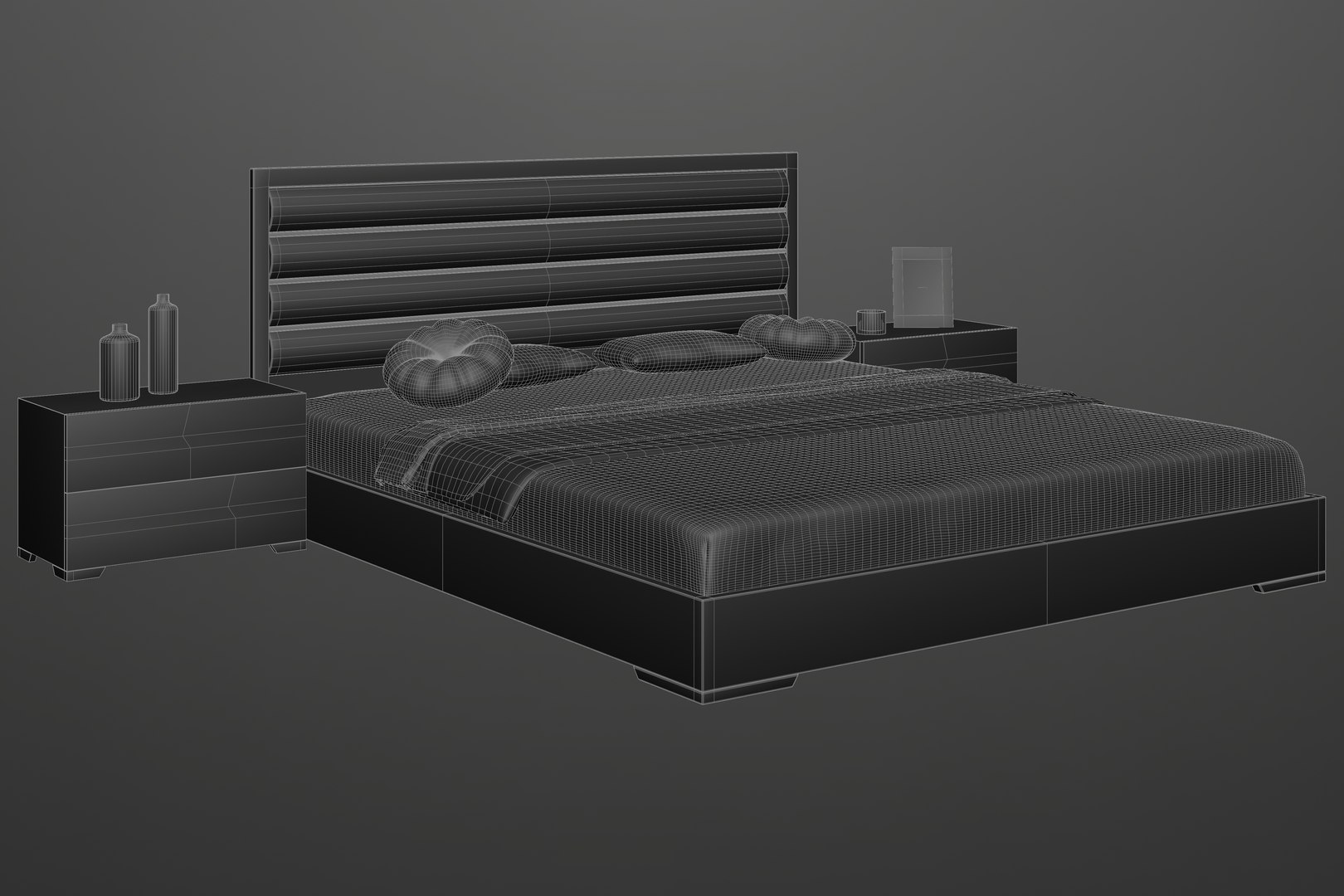 Modern Bed 3d Model Turbosquid 2020322