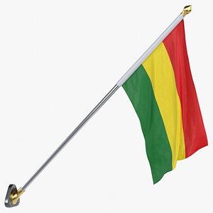 Bolivia Cloth Flag Wall Mount Animated Loop