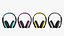 Fones de ouvido 4 cores 2 poses