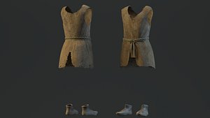 Parametric Metahuman Peasant Outfit 3D