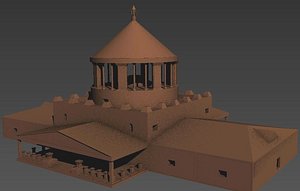 3D castle temple
