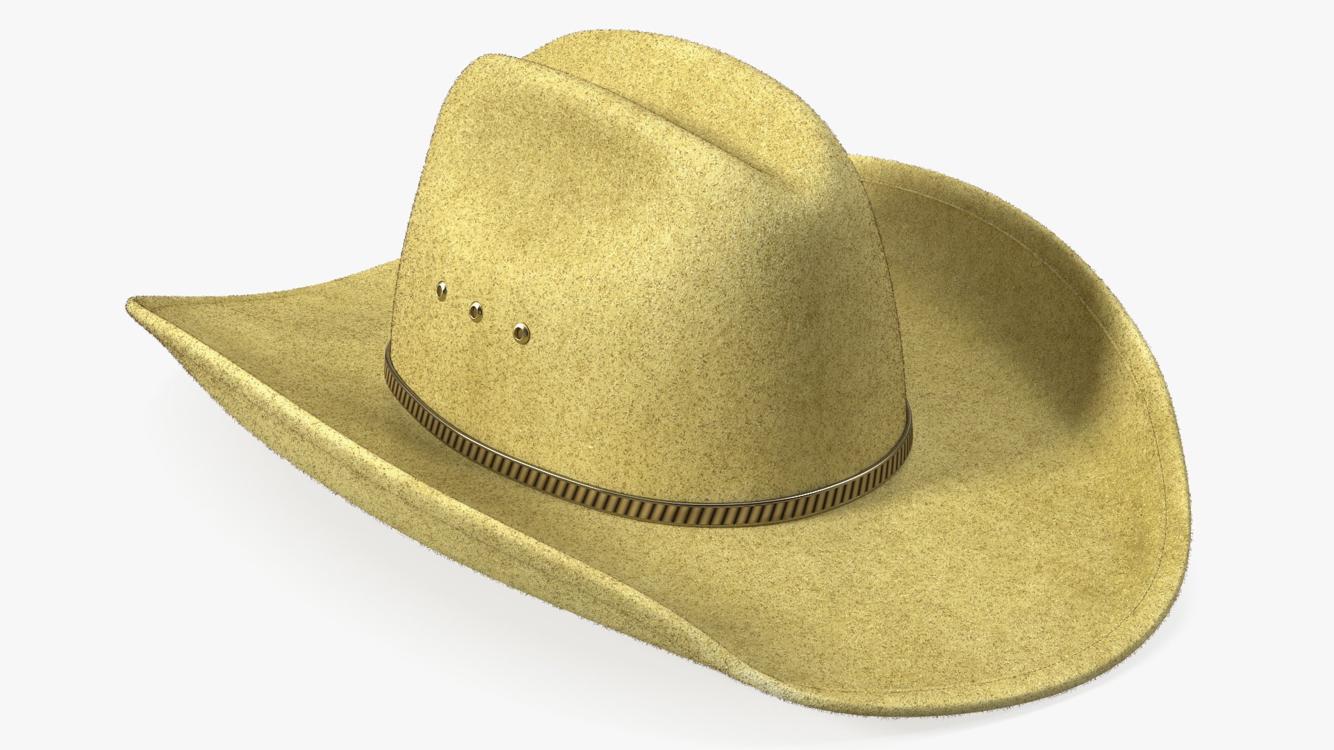 Cowboy Hat Fur 3D model preview
