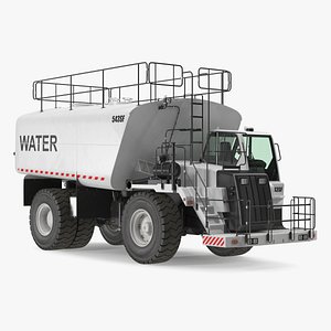 Construction Water Truck White