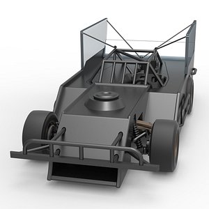 Diecast Outlaw Figure 8 Modified stock car Scale 1 to 25 3D model